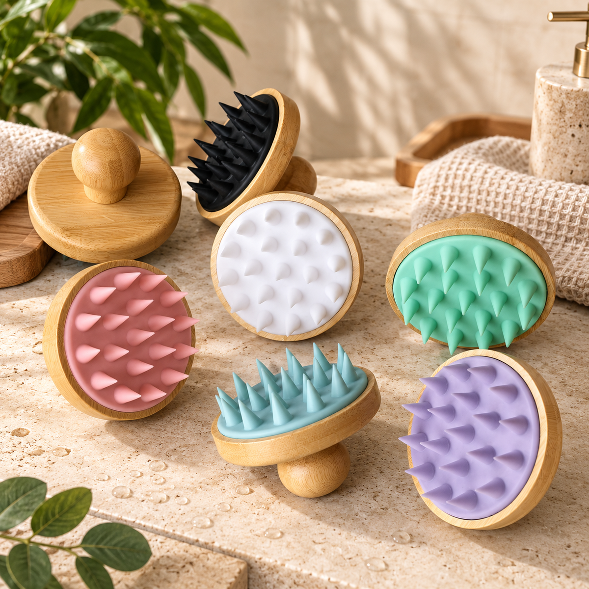 Bamboo Scalp Massage Brush