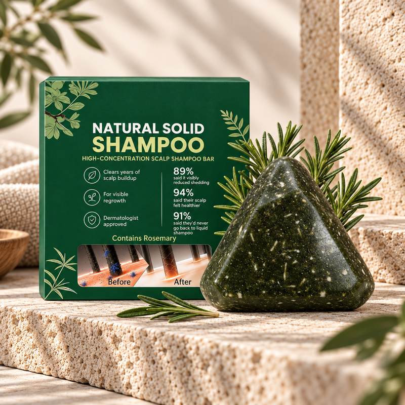 Anti-Hair Loss Shampoo Bar Usman Grass and Platycladus Arborvitae Leaf